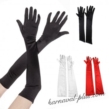 Карнавальные перчатки супердлинные 48см, цвета микс. 